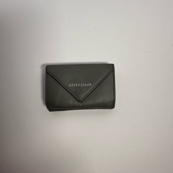 Balenciaga Gray Leather Wallet - Picture 1 of 7